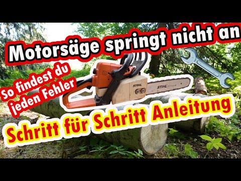 Chainsaw won't start - Step-by-step guide - How to find every error