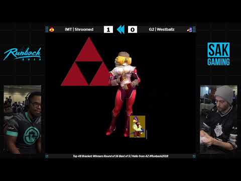 Runback 2018 Top 48 WR2 - IMT|Shroomed (Sheik) vs G2|Westballz (Falco)