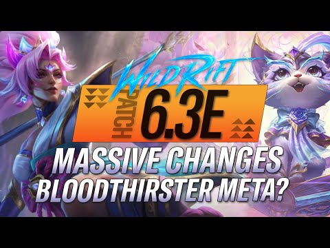 MASSIVE CHANGES! BLOODTHIRSTER META? YUUMI GIGA BUFF? RIOT? | RiftGuides | WildRift