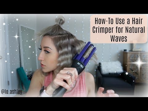 Using a HAIR CRIMPER to Create Natural Waves