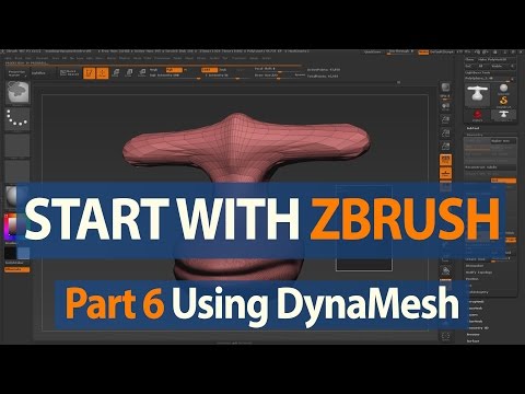 How to Start with ZBrush - Character Sculpting Continued with DynaMesh - Part 6