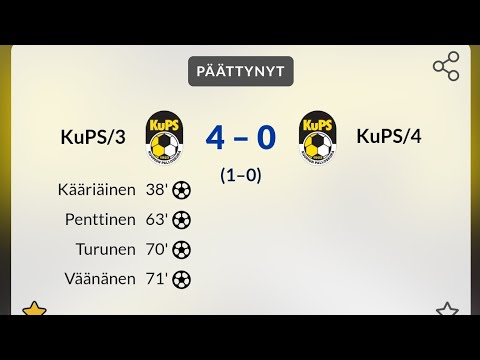 KuPS B3 - KuPS B4 4-0 (18.8.2023)