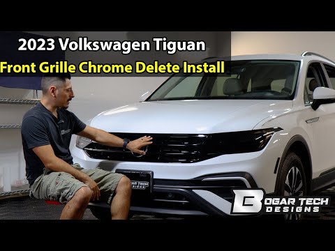 Volkswagen Tiguan 2022-2024 Front Grille Chrome Delete Install