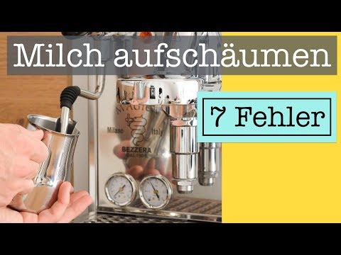 Steaming milk for Latte Art: 7 common mistakes