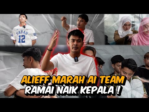 ALIEFF MARAH TERUK TALENT AI TEAM !!! RAMAI NAIK KEPALA…