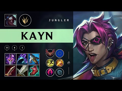 Kayn Jungle vs Hecarim - EUW Grandmaster Patch 25.24