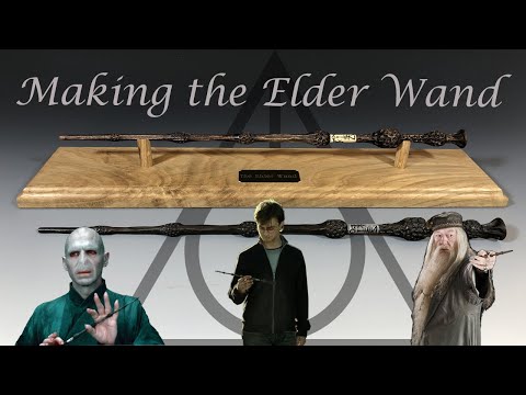 Making the Elder Wand - From Real Elder Wood!
