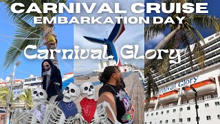CARNIVAL GLORY EMBARKATION DAY | SPOOKY 🎃 CRUISE