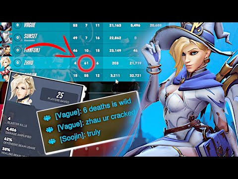 Insane Mercy Survival! 😇 61 Assists, 21k Healing Grandmaster Mercy - Overwatch 2