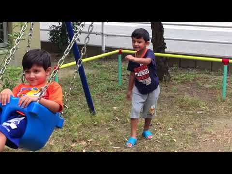 Playing In The Park With Swing, & Slide. (Tanzeel & Tamseel) #5
