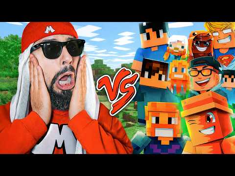 11 Youtubers de Minecraft (Creative Squad) Vs. Mussa - Batalha de Rima Animada