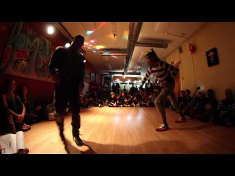 Raw Skeleton Vs. Askiel (1 on 1 B-girl/B-boy Semi-Finals)(Natural Floor Killaz 2016)