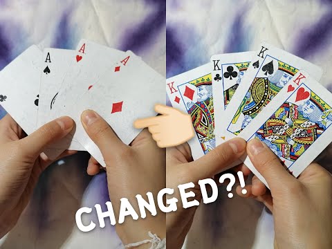 All Kings changed to Ace! WORLD'S BEST card trick PERFORMANCE&TUTORIAL!