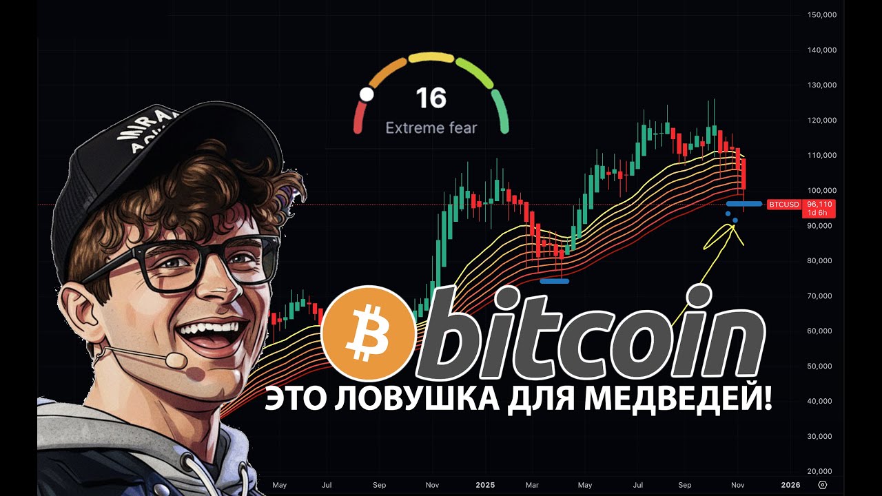 БИТКОИН 🔴 САМАЯ БОЛЬШАЯ МЕДВЕЖЬЯ ЛОВУШКА ВСЕХ ВРЕМЕН!!!