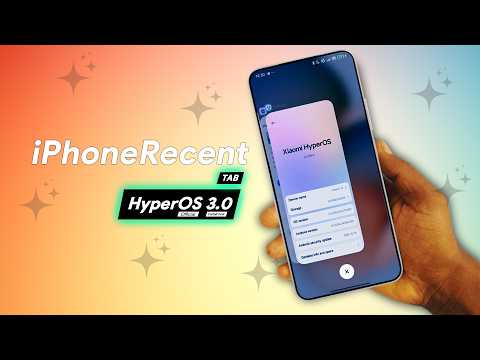 Download & Install HyperOS 3.0 Launcher – iOS-Style Recent Tab | Xaiomi, Redmi, POCO | Dot SM