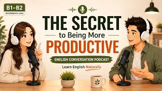 The Secret to Being More Productive | English Conversation Podcast (B1–B2)