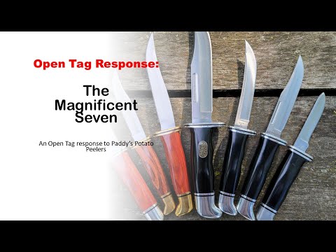 The Magnificent Seven:  Buck Fixed Blade Knives #paddyspotatopeelers