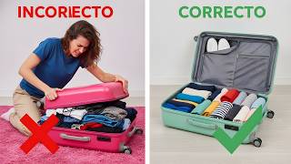 ¡Trucos para empacar y ahorrar muchísimo espacio! 🤯