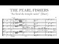 Bizet - The Pearl Fishers - Duet: "Au fond du temple saint" (Alfredo Kraus & Barry McDaniel) (Score)