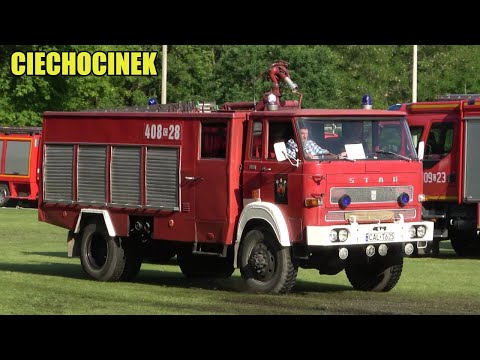 Wyjazd Alarmowy 46 wozów strażackich z OSP z pokazów w Ciechocinku!