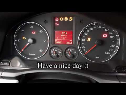How to reset Service now | VW Golf MK5
