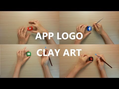 APP LOGO CLAY ART - YouTube , Facebook , NAVER , Netflix , 유튜브, 페이스북, 네이버, 넷플릭스 만들기