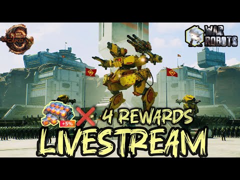 4X GIVEAWAY HAS STARTED! 🎁 JOIN NOW! (War Robots Livestream) #warrobots #warrobot