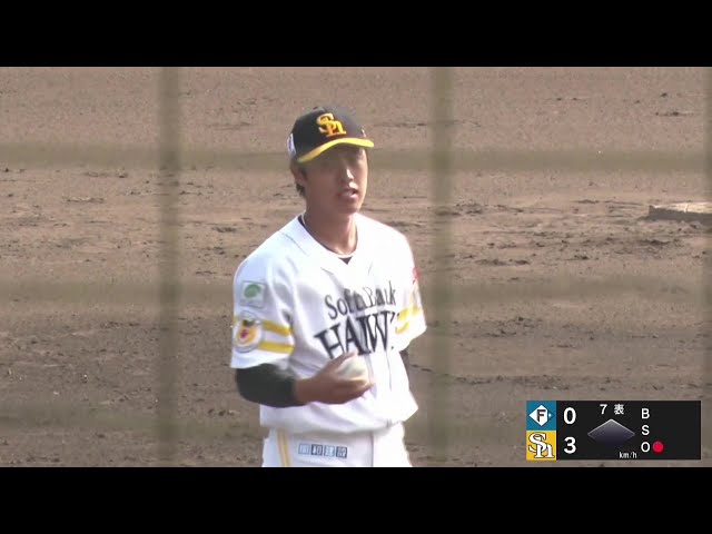 【みやざきPL】ホークス・佐々木明都 2つの三振を奪うなど1イニングを無失点に抑える!! 2025年10月16日 福岡ソフトバンクホークス 対 北海道日本ハムファイターズ