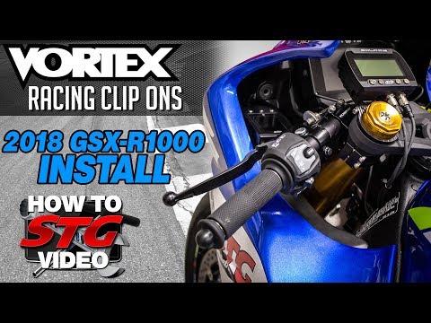 Vortex 2018 Suzuki GSX-R1000 Racing Clip Ons Install | Sportbike Track Gear