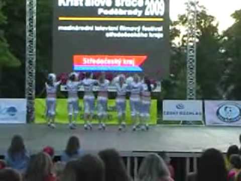 Mažoretky PANENKY Hranice - MČR Poděbrady 2009 - exhibice pompony