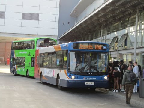 [SOME THRASH] Stagecoach North East 22424 YN07KPR on 100 to Metrocentre 20220514