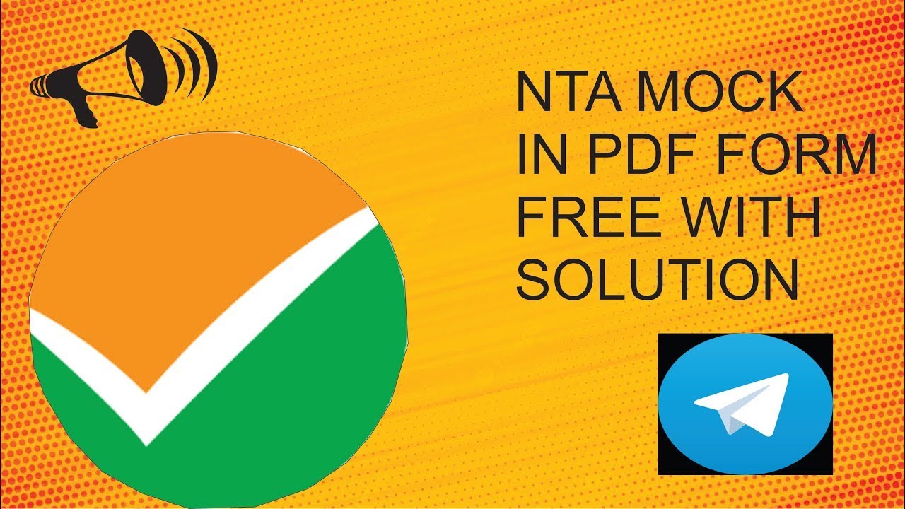 Download karein nta mock in pdf form, with solution