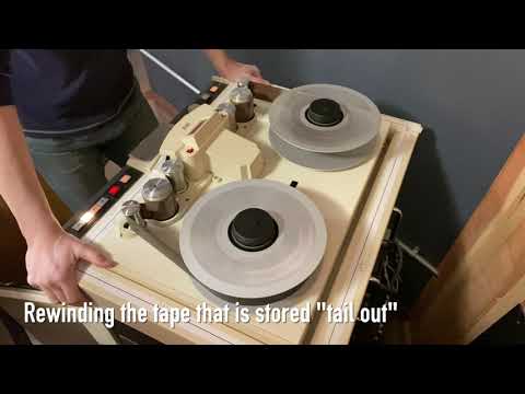 2" analog tape recording session demonstration