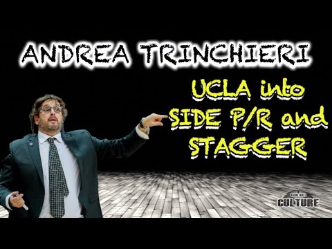 Coach TRINCHIERI - UCLA into SIDE P&R and STAGGER | Basketball Culture