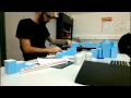 Blue foam model making.