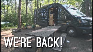 We're Back! Bus Life to Van Life Switch Complete | Maiden Voyage