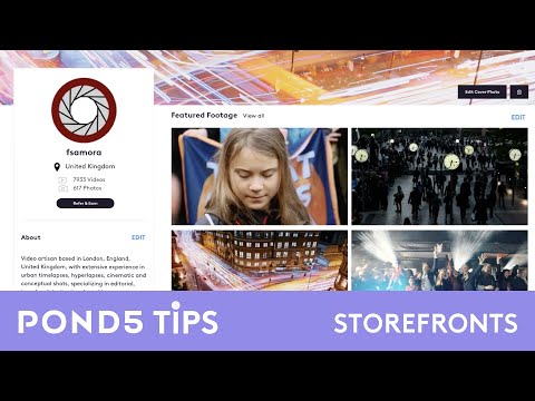 Pond5 Tips - Storefront