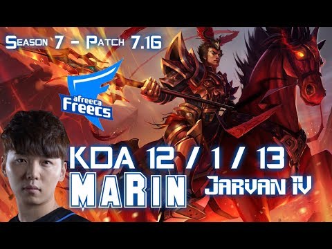 AFs MaRin JARVAN IV vs FIORA Top - Patch 7.16 KR Ranked