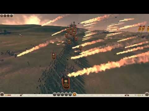 Rome Total War 2 Massive Battles - 128 Heavy Onagers vs 4800 Peletasts [Ultra/1080p]