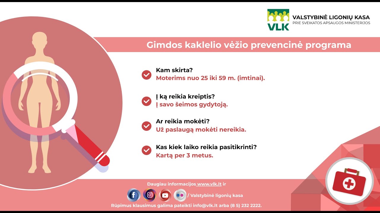 Gimdos kaklelio vėžio prevencinė programa