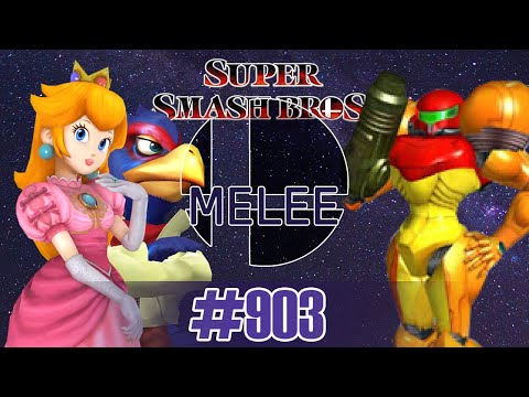 Super Smash Bros Melee 20XX [4.07++] Peach, Falco vs Samus | #903