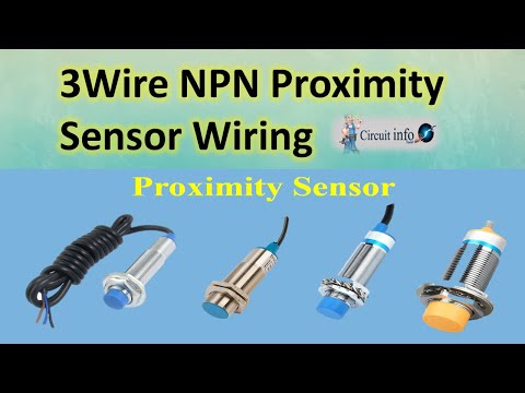 3 Wire NPN Proximity Sensor Wiring connection  with 8 Pin relay and 240v AC & 24v DC load.