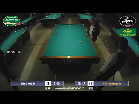 GUALEMI vs GATTA - Semifinale 1°TROFEO  BILIARDO AMS 2017 ARCISATE (VA)