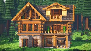 How to Build the Ultimate Spruce Mansion in Minecraft • Tutorial