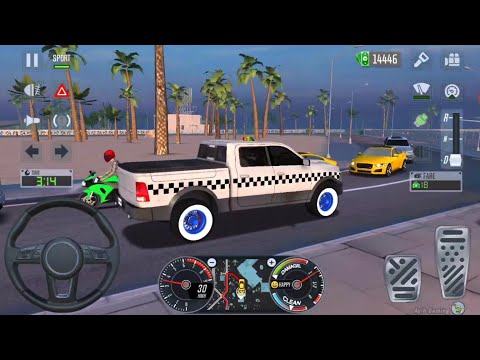 Taxi Sim 2020 | Faster Pickup Car DMG SUV City Uber Driving Android & iOS 3D Gameplay |Taxi Sim 2023