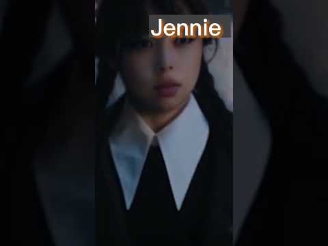 Black pink as Wednesday ☺️ #blackpink #edit #short #video #jisoo #lisa #rose #blinks #kpop