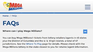 Where can I play US American Mega Millions? How to buy Lottery Tickets?