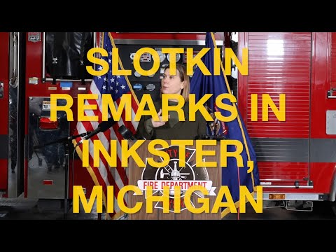 Slotkin speaks in MI about the President's threats, the FBI inquiry and her oath to the Constitution
