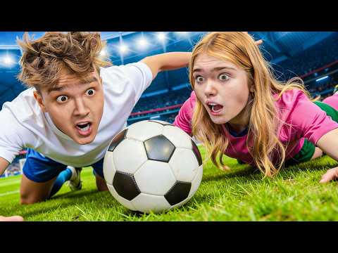 Unser erstes mal FUSSBALL spielen! (XXLChallenge)