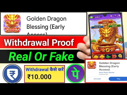 Golden Dragon Blessing game withdrawal || Golden Dragon game real Or fake || Golden Dragon